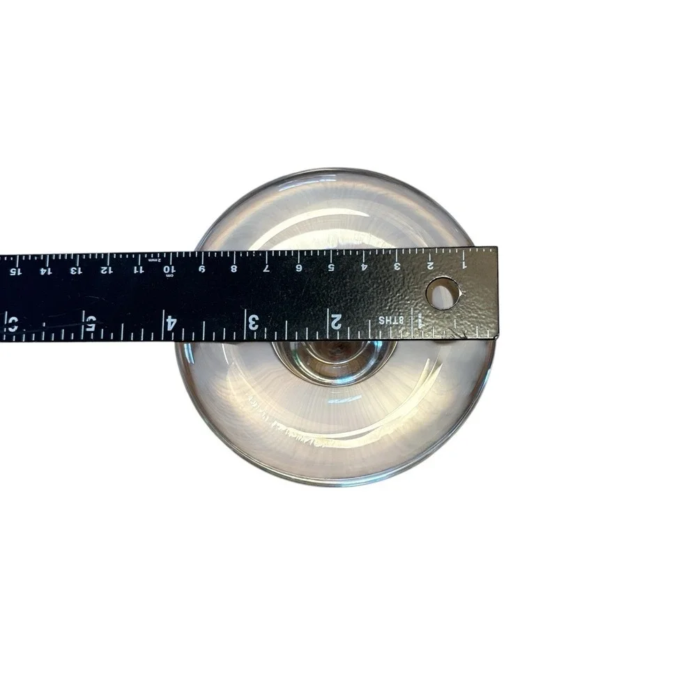 Dansk Mid Century Modern Crystal‎ Votive Taper Candle Holder
